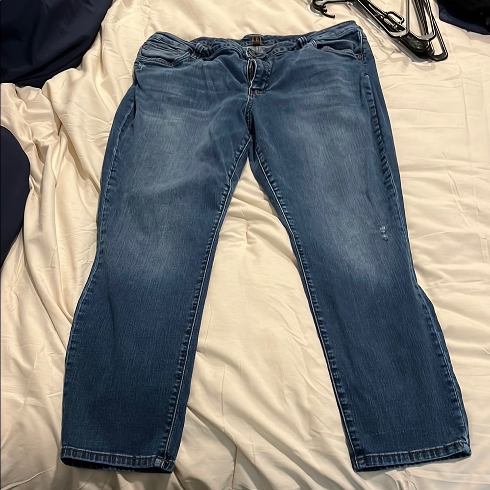Kut Blue Women's Straight Ankle Jeans